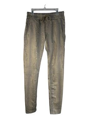 Bevy Flog Gold Pants Women Snake Print Club Party Cocktail 25 MINT